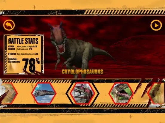 Dinosaur Battle iPad  Screenshots