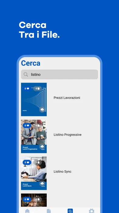 Capturas de pantalla de Catalogo Hoya Lens Italia