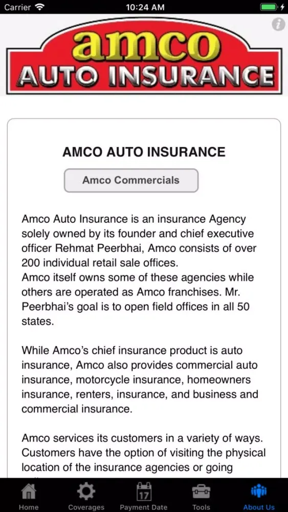 Captures d'écran de Amco Auto Insurance