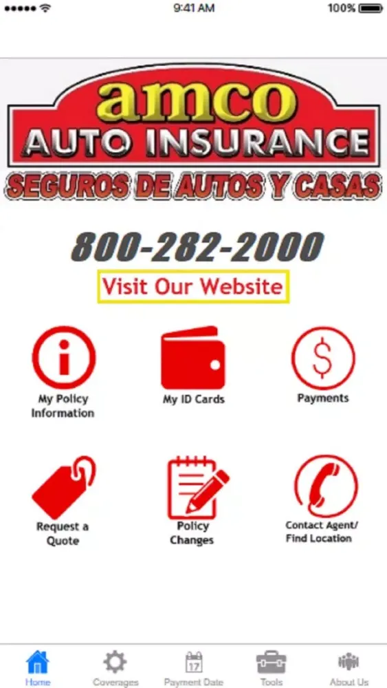 Amco Insurance Screenshots