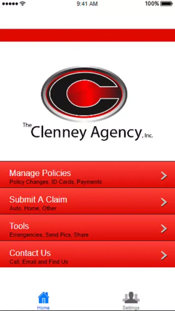 ภาพหน้าจอของ Clenney Insurance Agency
