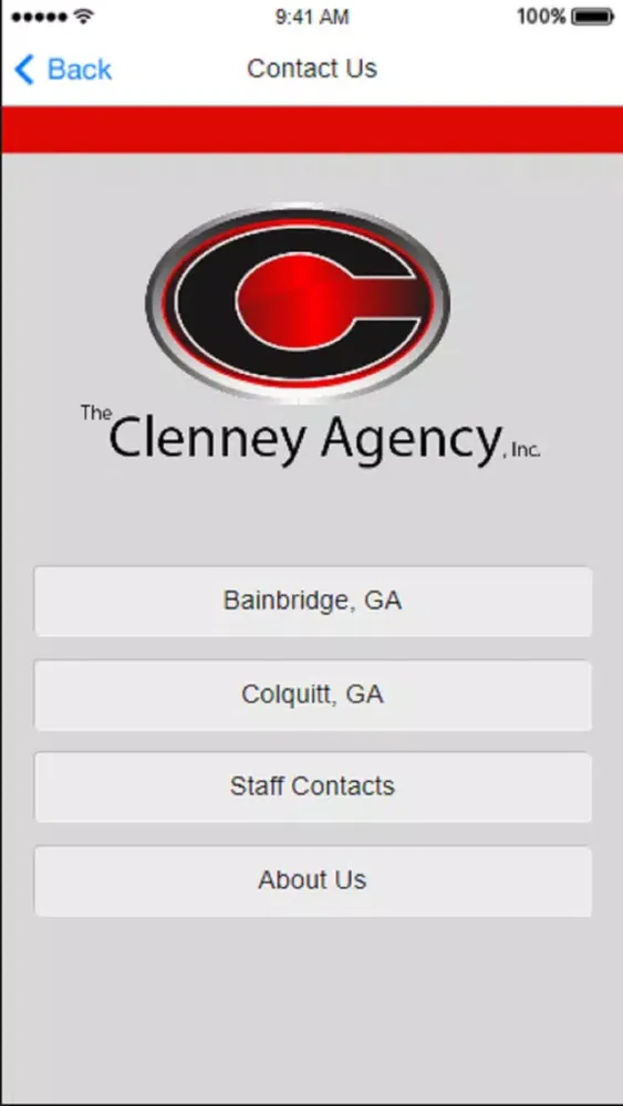 ภาพหน้าจอของ Clenney Insurance Agency