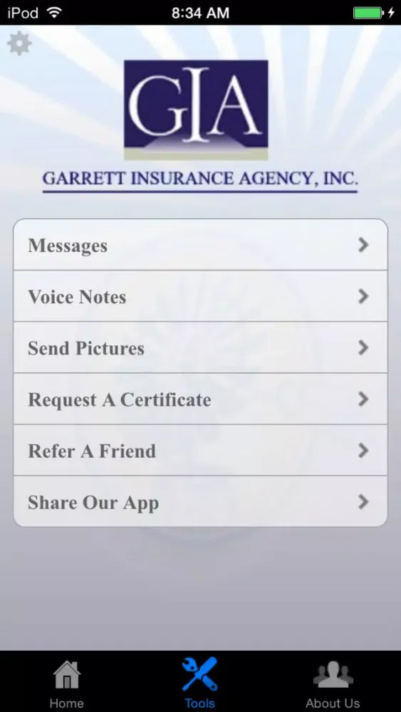 Garrett Insurance Screenshots