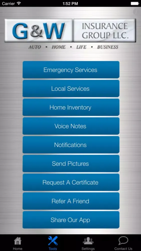 Capturas de pantalla de G&W Insurance Group, LLC