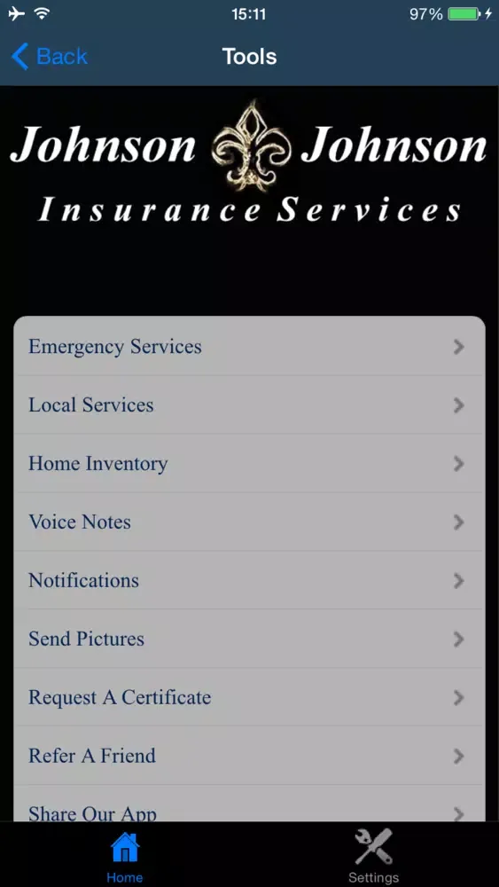 Screenshot di Johnson & Johnson Insurance
