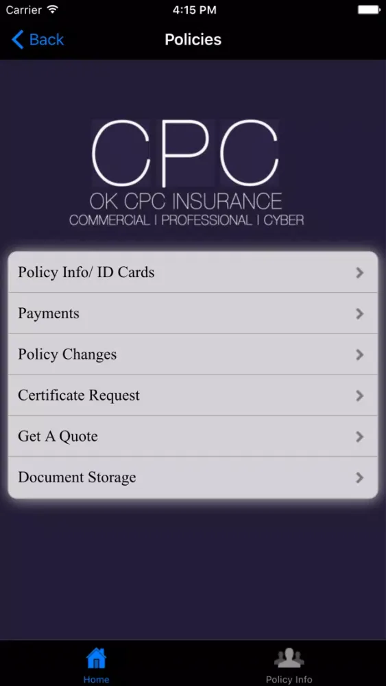 Скриншоты Oklahoma CPC Insurance