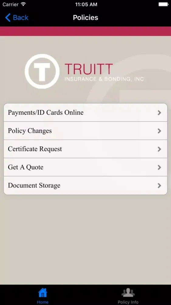 Zrzuty ekranu Truitt Insurance & Bonding