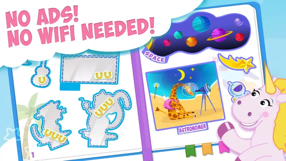 Capturas de tela do Uniword: English for Kids