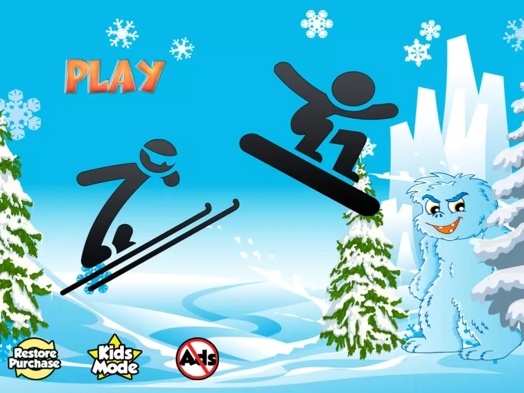 Extreme Stickman Snowboarding Game - Pocket Snowboard Games iPad  Screenshots