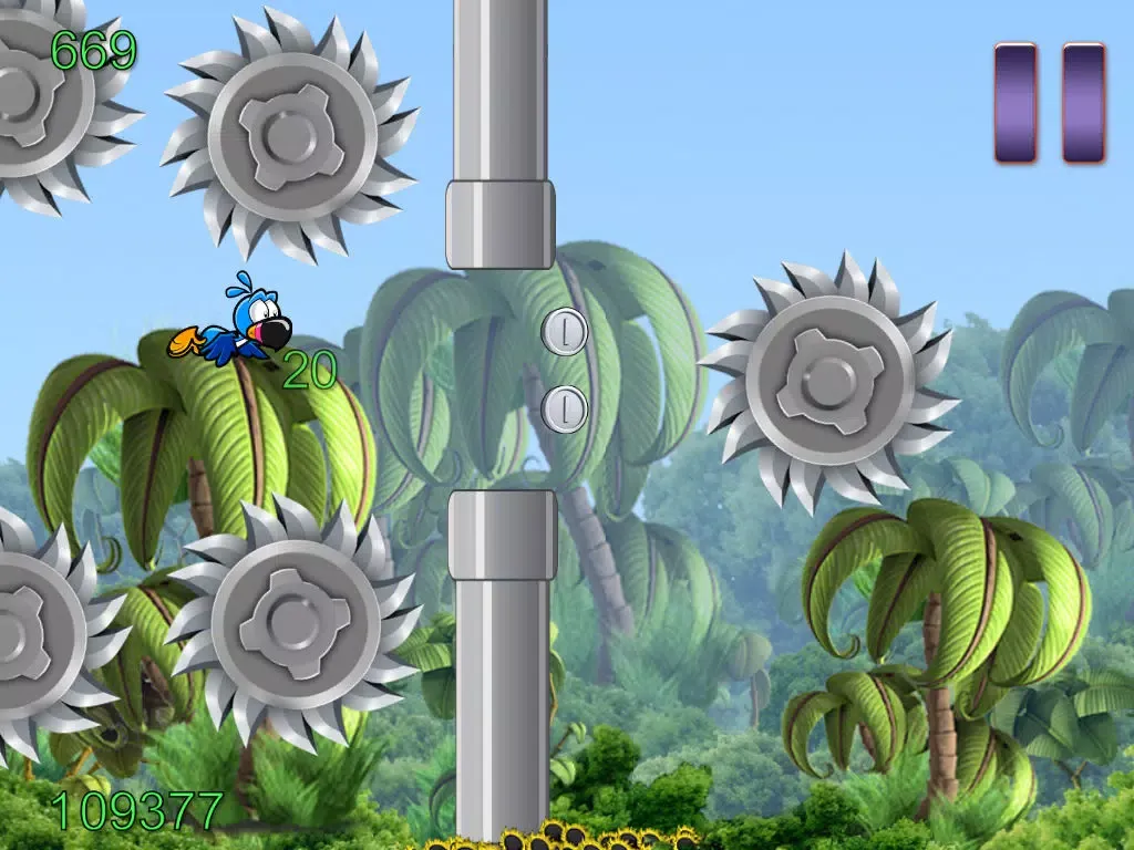 ภาพหน้าจอของ Flappy Wing - Jungle Game Edition iPad 