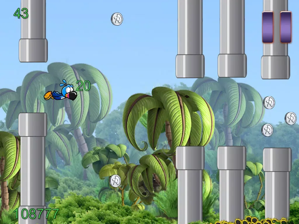 ภาพหน้าจอของ Flappy Wing - Jungle Game Edition iPad 