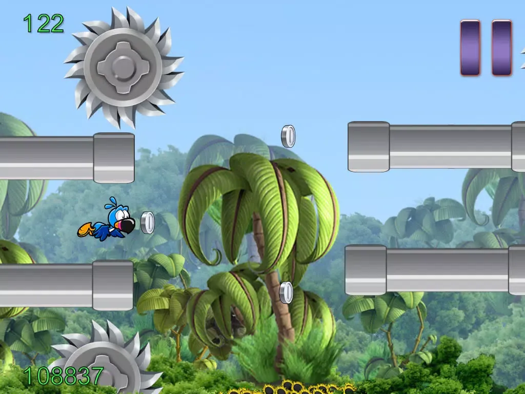 ภาพหน้าจอของ Flappy Wing - Jungle Game Edition iPad 