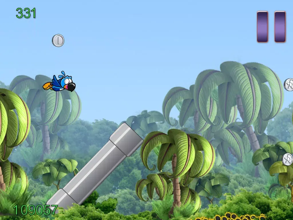 ภาพหน้าจอของ Flappy Wing - Jungle Game Edition iPad 