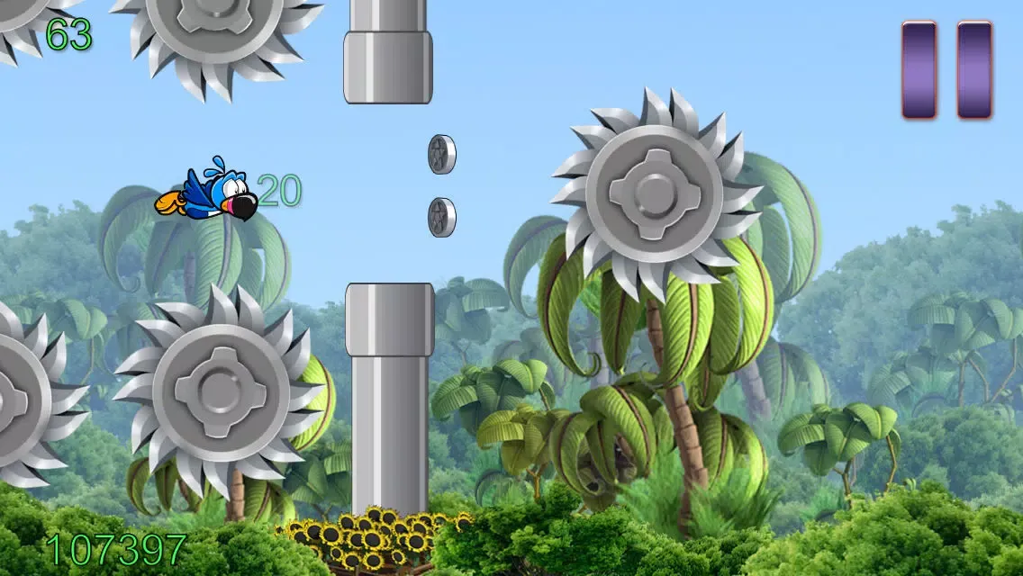 ภาพหน้าจอของ Flappy Wing - Jungle Game Edition