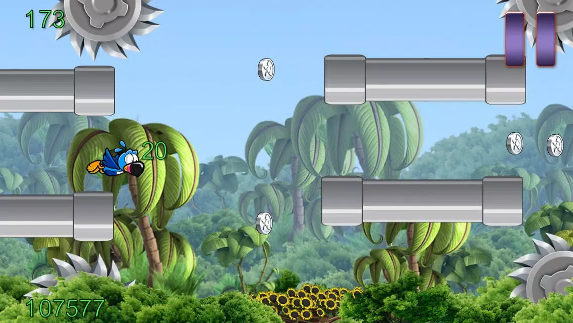 ภาพหน้าจอของ Flappy Wing - Jungle Game Edition