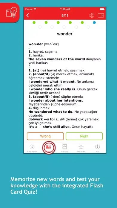 Zrzuty ekranu Redhouse English <->Turkish dictionaries