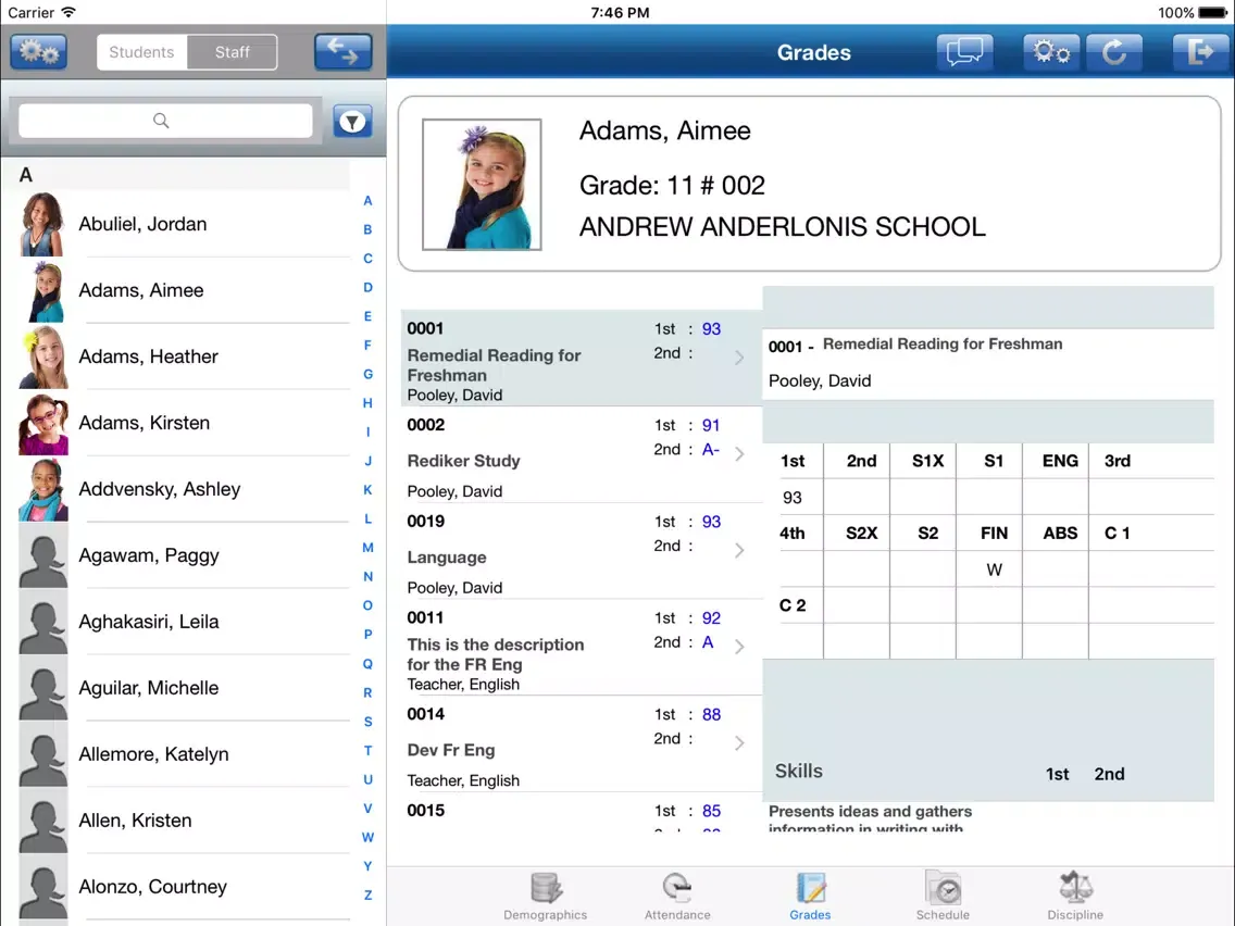 Capturas de tela do Administrator's Plus Mobile iPad 