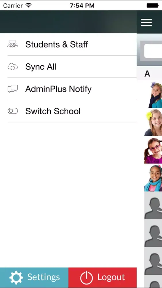 Capturas de tela do Administrator's Plus Mobile