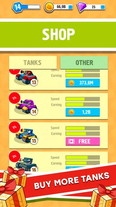 صور Merge Tanks: Idle Tap Clicker