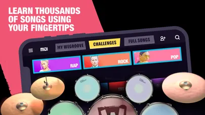 Capturas de pantalla de WeGroove: Drums, Music Game