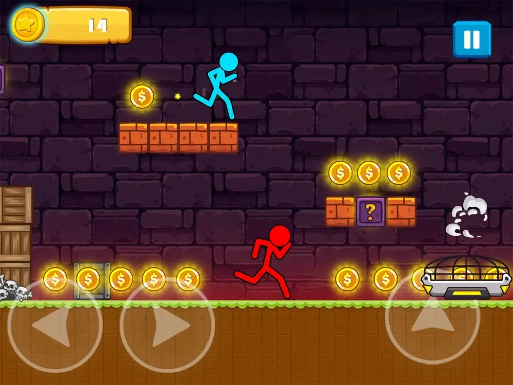 Blue Girl Vs Red Stickman iPad 应用截图
