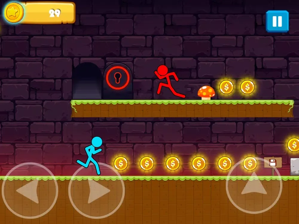 Blue Girl Vs Red Stickman iPad 应用截图