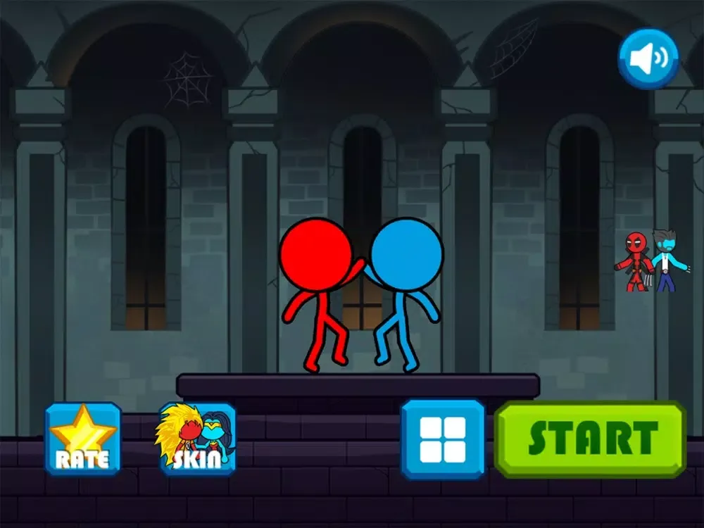 Blue Girl Vs Red Stickman iPad 应用截图