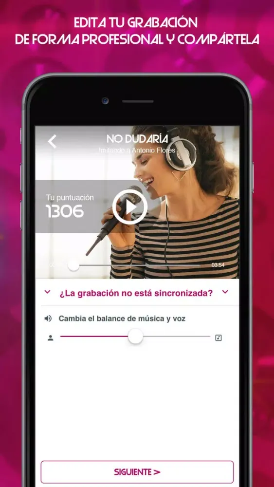 تصاویر Tu cara me suena - Karaoke app