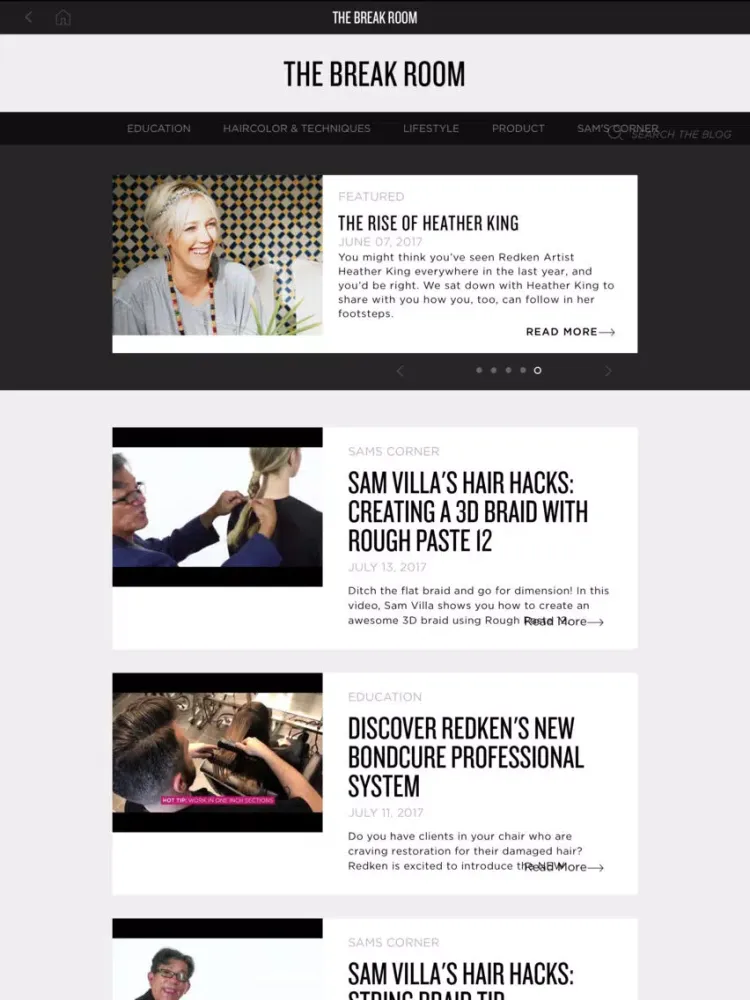 Style Station by Redken iPad  سکرین شاٹس