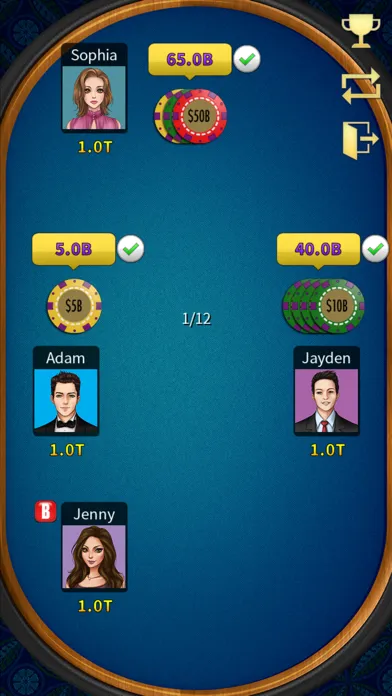 Tangkapan skrin Chinese Poker (Deluxe)