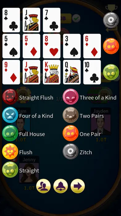 Tangkapan skrin Chinese Poker (Deluxe)