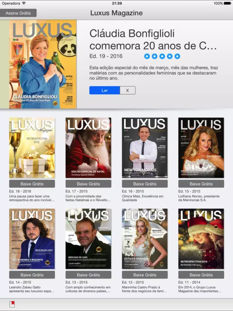 Luxus Magazine iPad 应用截图