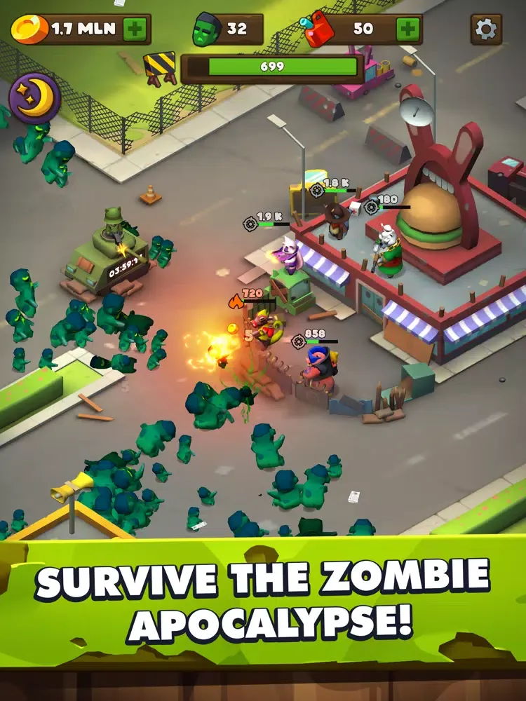 Clicking Dead: Zombie Killing iPad  スクリーンショット