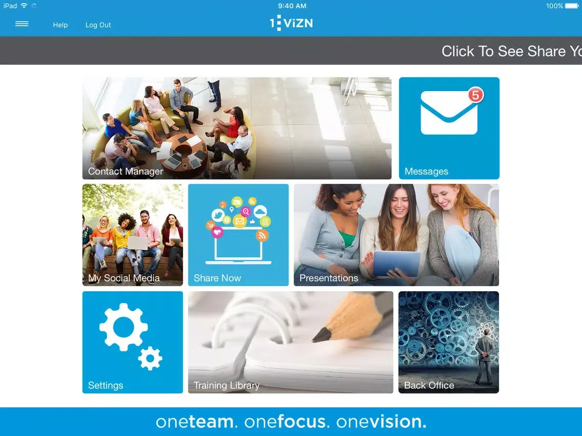 1VIZN Business App iPad  스크린샷