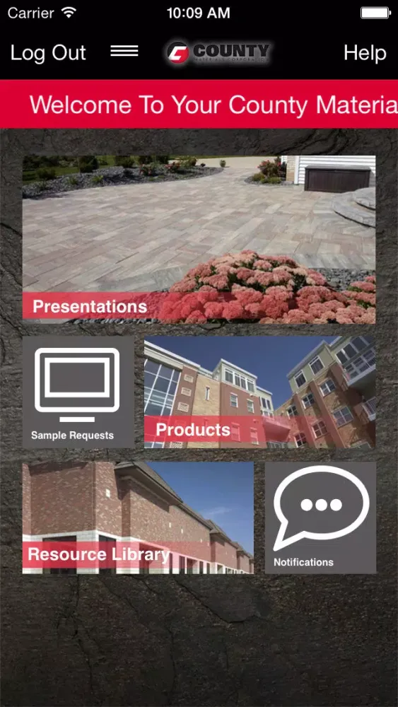 Zrzuty ekranu County Materials Mobile