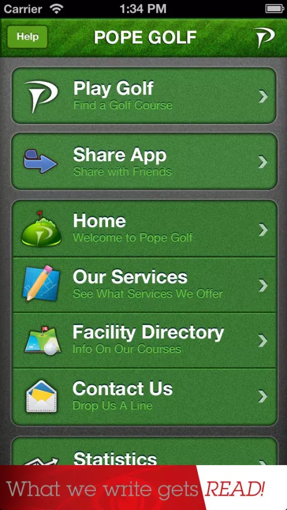 Pope - Golf GPS سکرین شاٹس