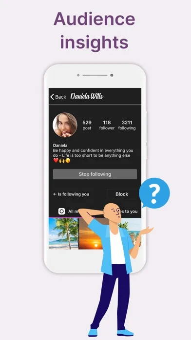 Zrzuty ekranu Who interacts with my profile.