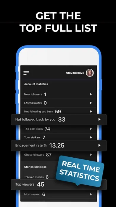 Reports +IG followers tracker.应用截图