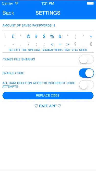 Capturas de pantalla de Random PW Generator