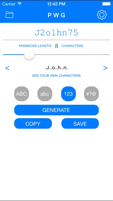 Capturas de pantalla de Random PW Generator