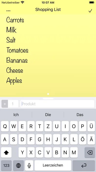 ภาพหน้าจอของ ShopList simple