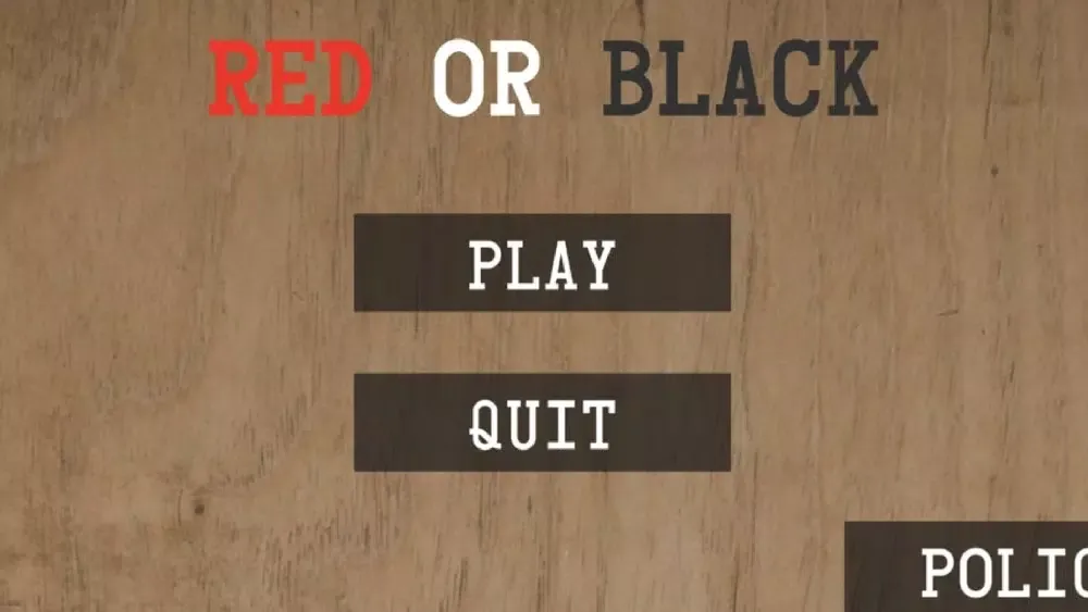 Screenshot di Red or Black