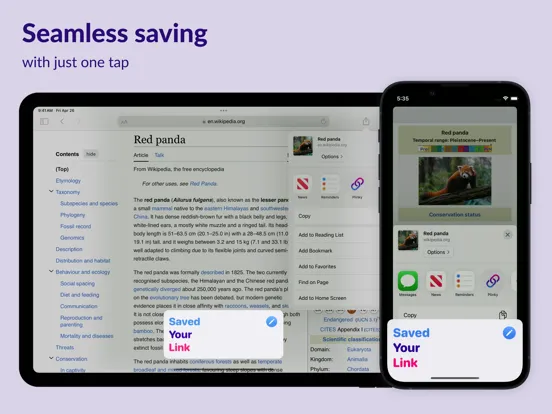 Captures d'écran de Plinky: Easily Save Links iPad 
