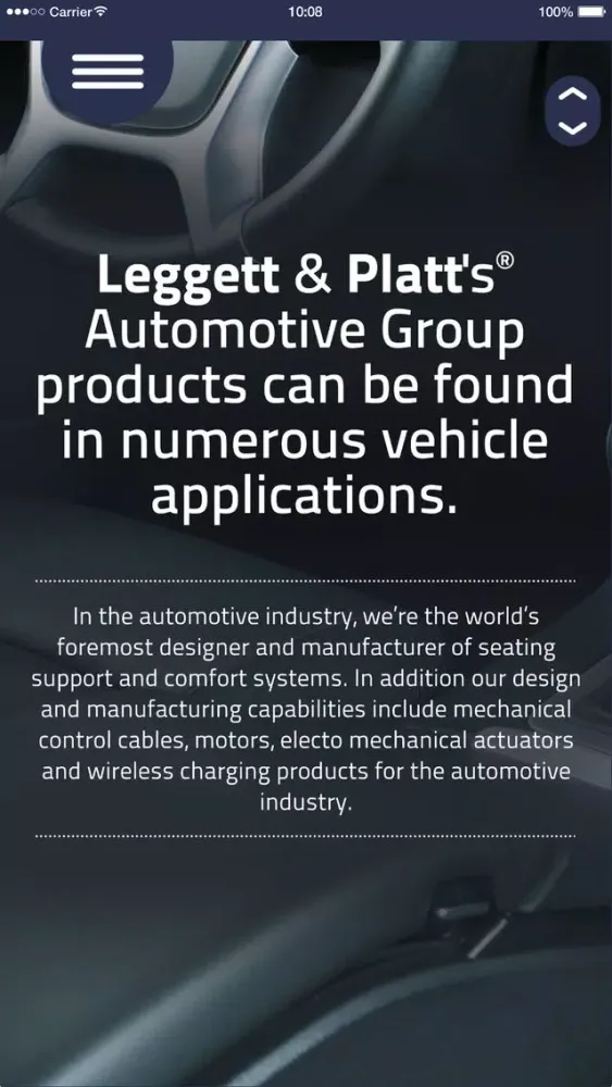 Capturas de pantalla de Leggett and Platt Automotive