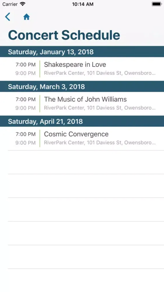 Tangkapan skrin Owensboro Symphony Orchestra
