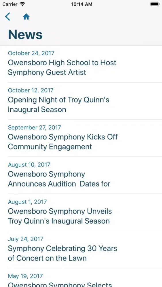Tangkapan skrin Owensboro Symphony Orchestra