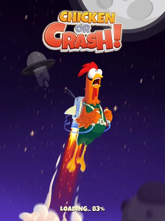 Tangkapan skrin Chicken or Crash! Win Bitcoin. iPad 