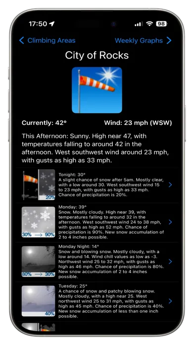 Crag Weather Ekran Görüntüleri