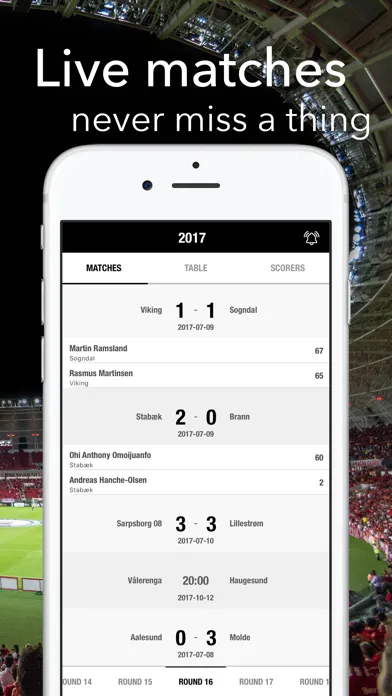 Capturas de tela do Football - Eliteserien Norway