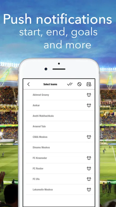 Russian Premier League Results Screenshots